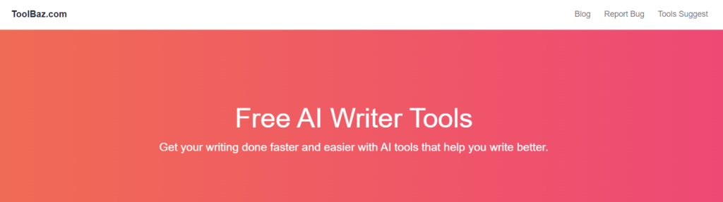 Toolbaz free ai writing generator