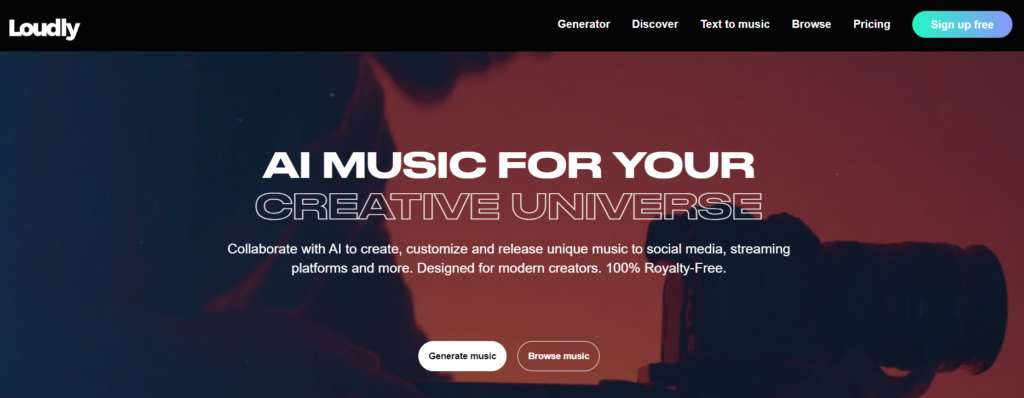 Loudly ai music generators