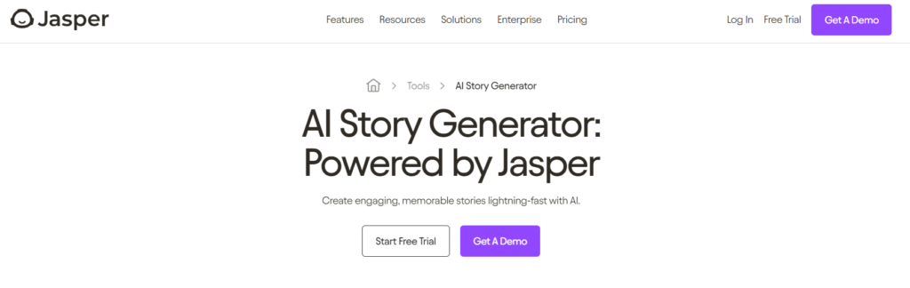 Jasper Ai Story generator