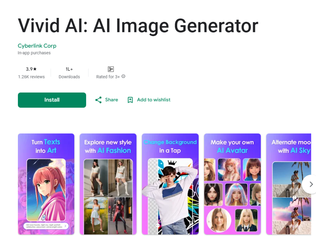 Vivid Ai - ai baby generator