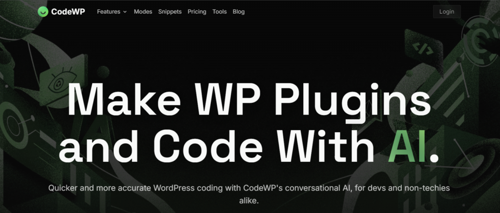 CodeWP ai website builder