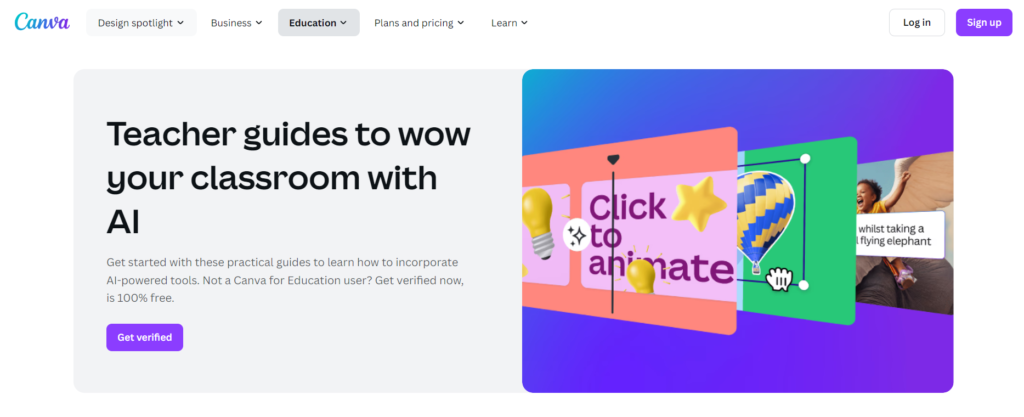 Canva ai tool for education
